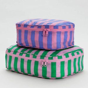 NWOT BAGGU SOLD OUT AWNING STRIPE PACKING CUBES